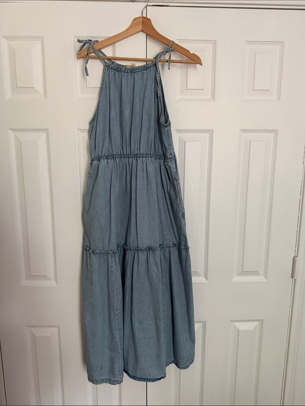 Madewell Light Blue Chambray Maxi Dress